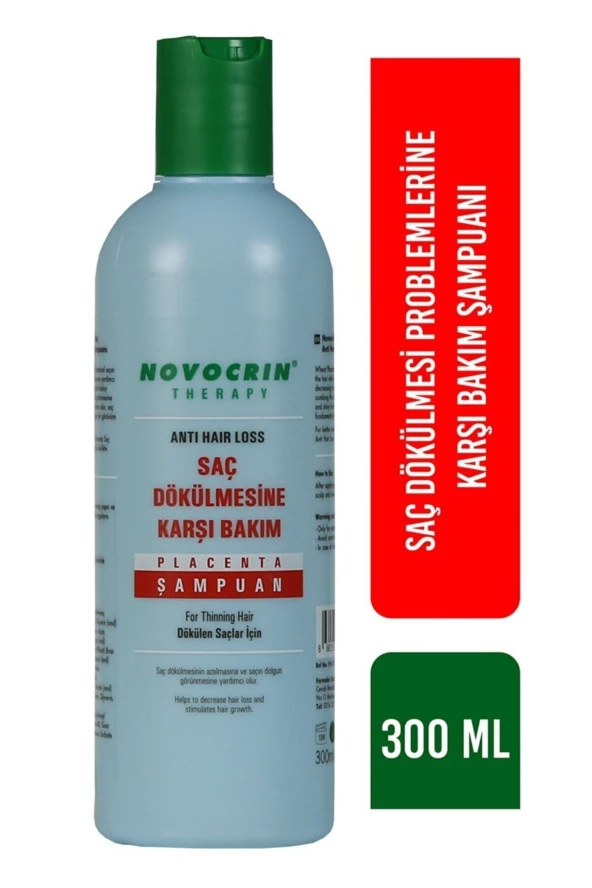 NOVOCRİN Placenta Saç Dökülmesine Karşı Şampuan 300 Ml - 2