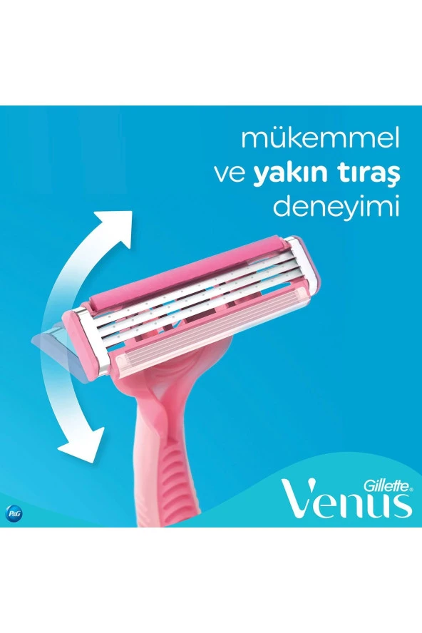 GİLLETTE VENUS Gillette Simply Venus 3 Basic 4'lü - Resim 5