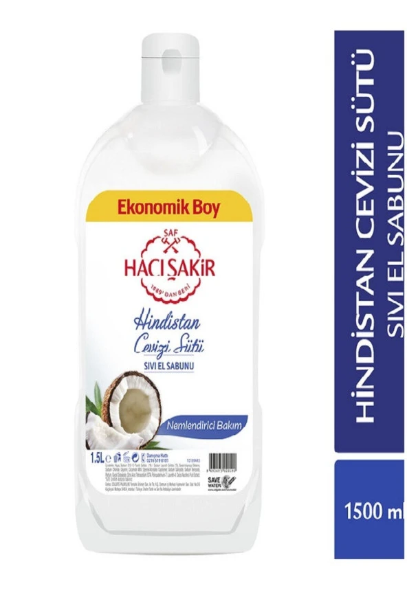 HACI ŞAKİR Hacı Sakır Sıvı Sabun 1500Ml Hındıstan Cevızı