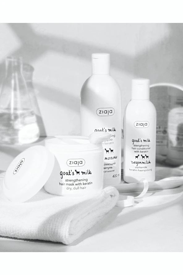 ZİAJA Keçi Sütü Keratin Ile Güçlendirici Saç Maskesi 200 ml - 3