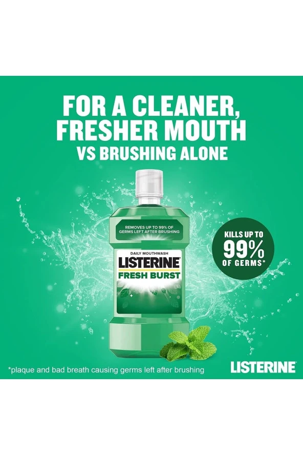 LİSTERİNE Fresh Burst Ağız Bakım Suyu 500 ml - Resim 4