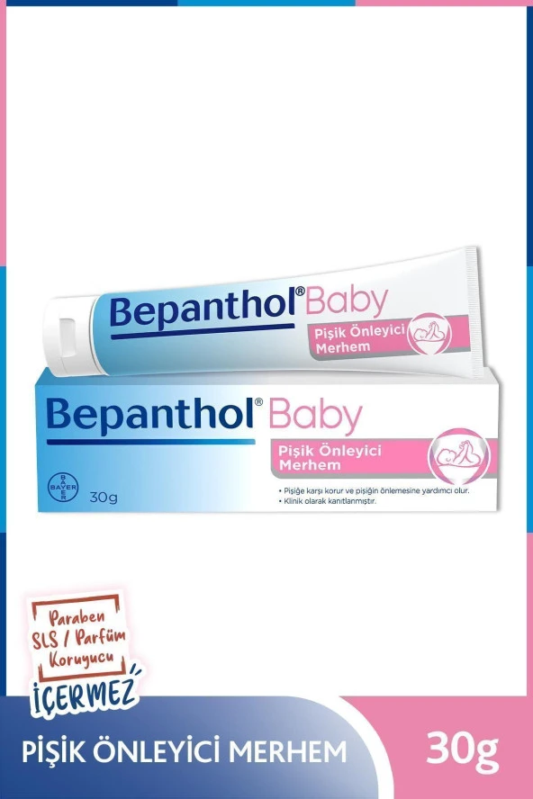 BEPANTHOL Baby Pişik Önleyici Merhem 30gr L Parapen, Sls, Parfüm, Koruyucu Içermez