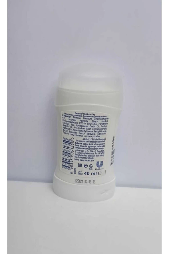 MARKA REXONA STİCK WOMEN 40 ML-COTTON DRY - Resim 2