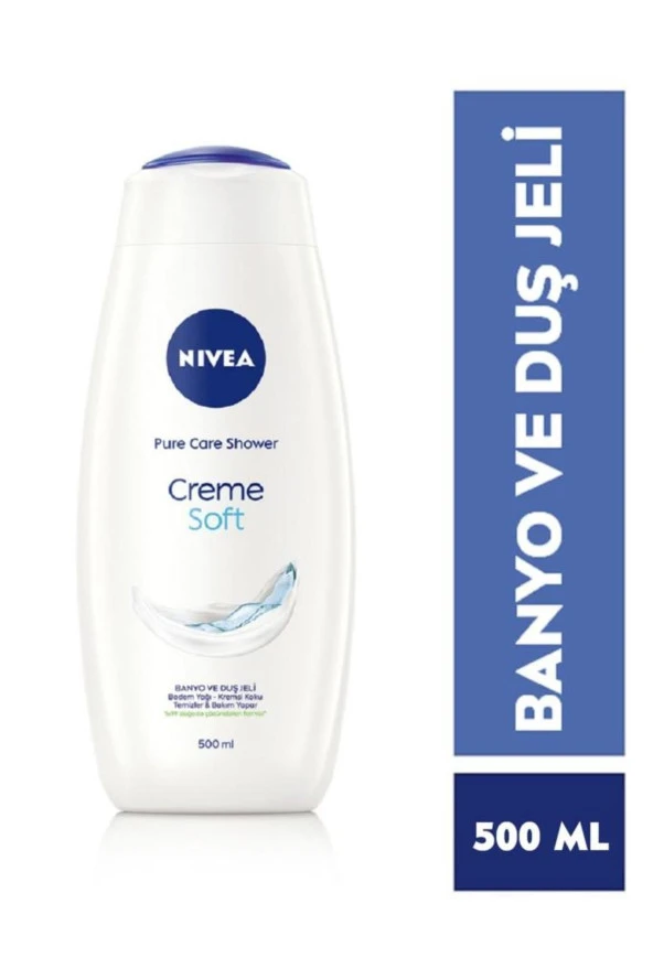 NIVEA Creme Soft Kremsi Dokunuş Banyo Ve Duş Jeli 500 ml