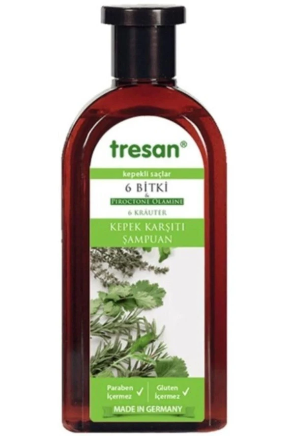 TRESAN 6 Bitki Kepek Karşıtı Şampuan 300 ml