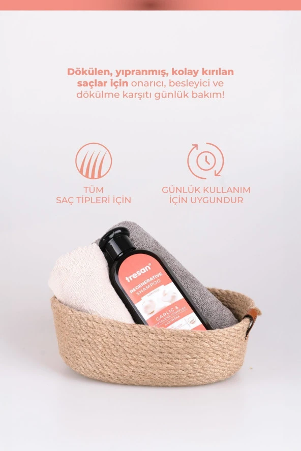 TRESAN Sarımsak Onarıcı Bakım Şampuanı 300 ml - Resim 2
