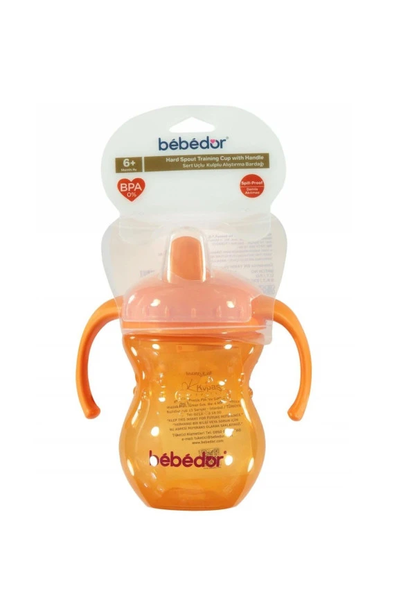 BEBEDOR Sert Uçlu 6 Ay Kulplu Alıştırma Bardağı 270 ml