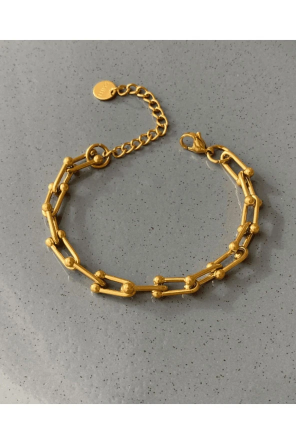 Çelik Tiffany Gold Bileklik
