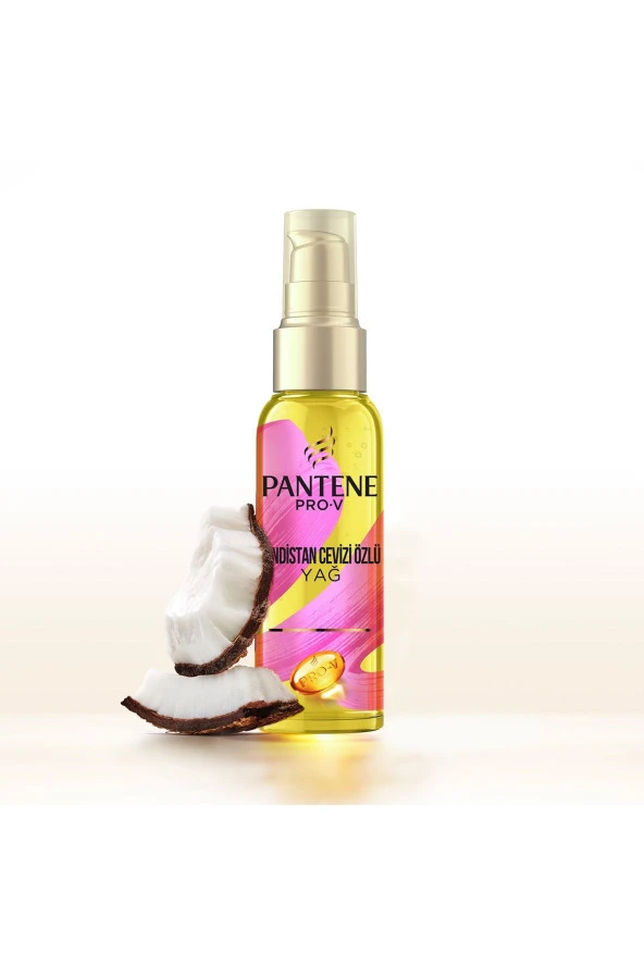 PANTENE Pro-v Hindistan Cevizi Özlü Saç Bakım Yağı, Derinlemesine Nemlendirme 100ml - 3