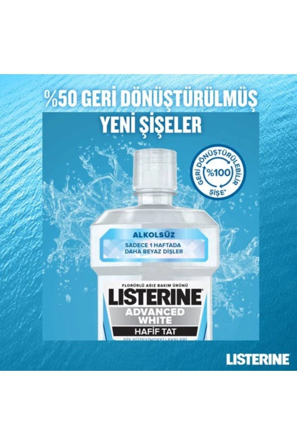 LİSTERİNE Advanced White Hafif Tat 500 ml - Resim 4