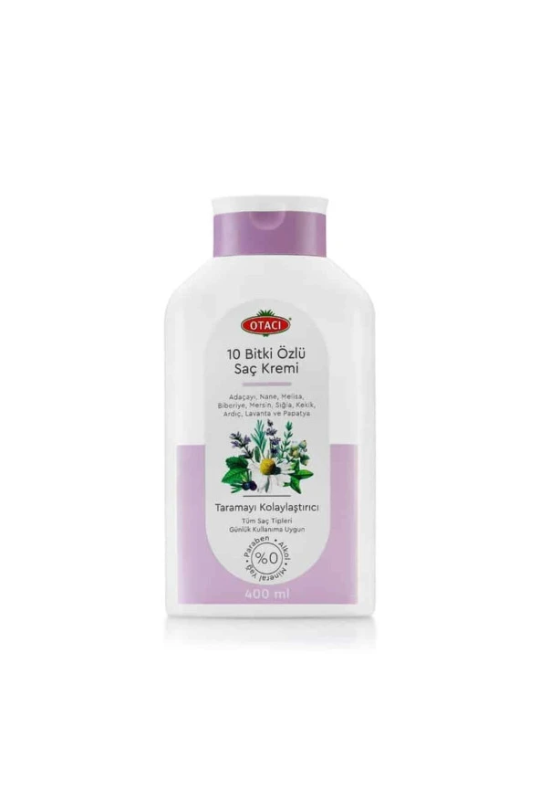 OTACI 10 Bitki Özlü Taramayı Kolaylaştırıcı Saç Kremi 400 ml