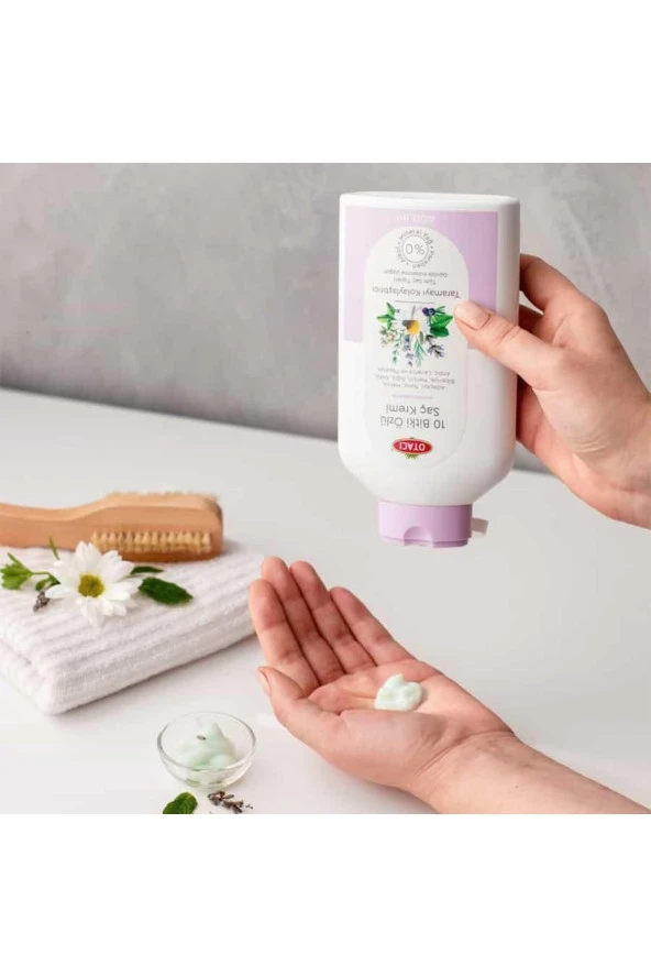 OTACI 10 Bitki Özlü Taramayı Kolaylaştırıcı Saç Kremi 400 ml - Resim 3