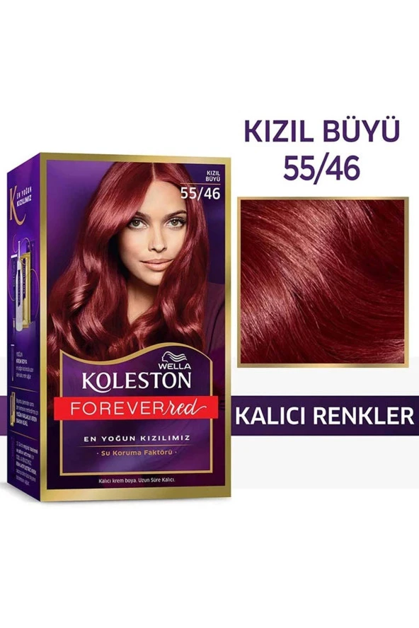 WELLA Koleston Kit Saç Boyası 55/46 Kızıl Büyü - Resim 2