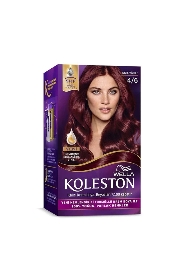 WELLA Koleston Kit Saç Boyası 4/6 Kızıl Viyole