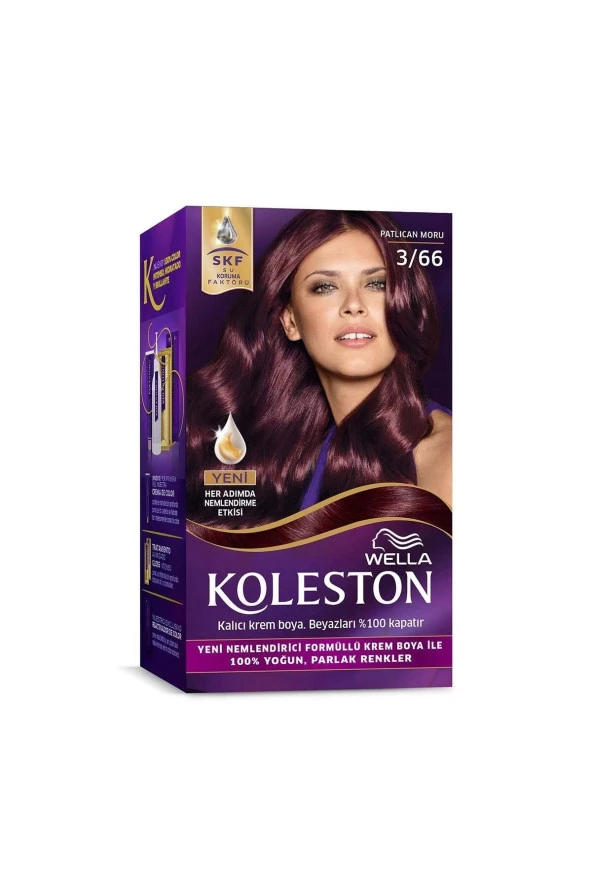 WELLA Koleston Kit Saç Boyası 3/66 Patlıcan Moru