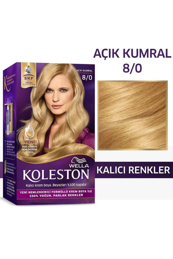 WELLA Koleston Kit Saç Boyası 8/0 Açık Kumral - Resim 2
