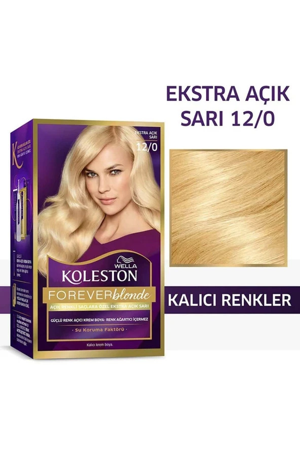 Wella Koleston Kit Saç Boyası 12/0 Çok Açık Doğal Sarı - Resim 2