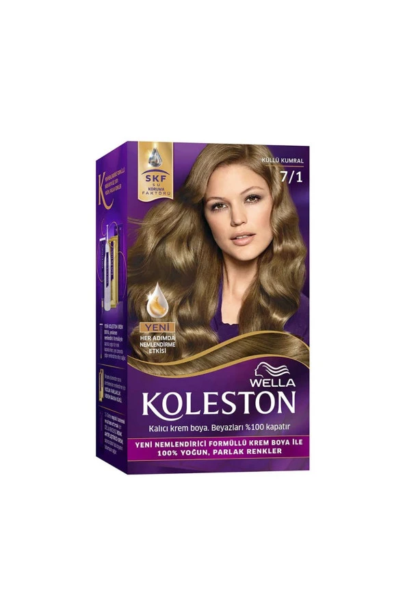 WELLA Koleston Kit Saç Boyası 7/1 Küllü Kumral