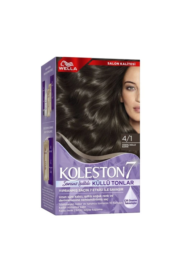 WELLA Koleston Supreme Kit 4/1 Gizemli Küllü Kumral *18