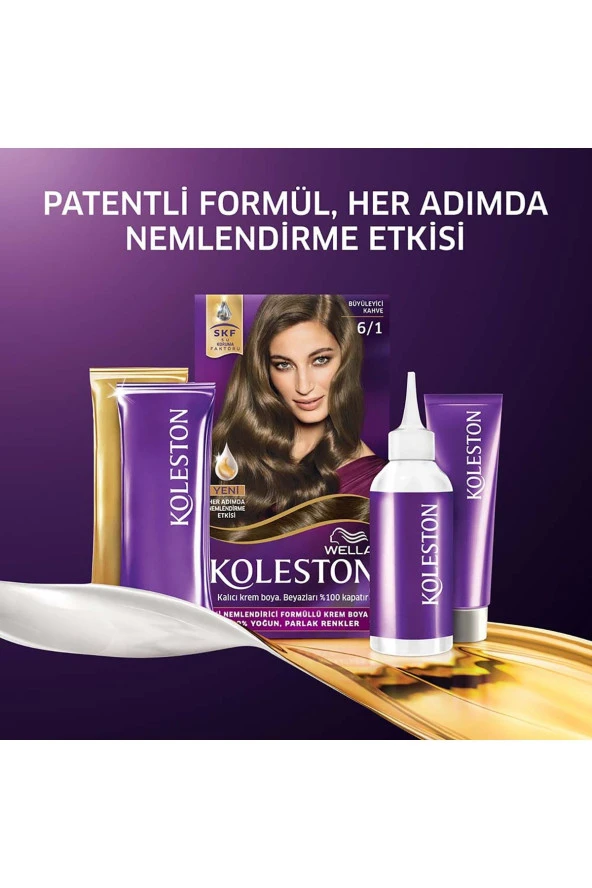 WELLA Koleston Kit Saç Boyası 6/1 Büyüleyici Kahve - Resim 5