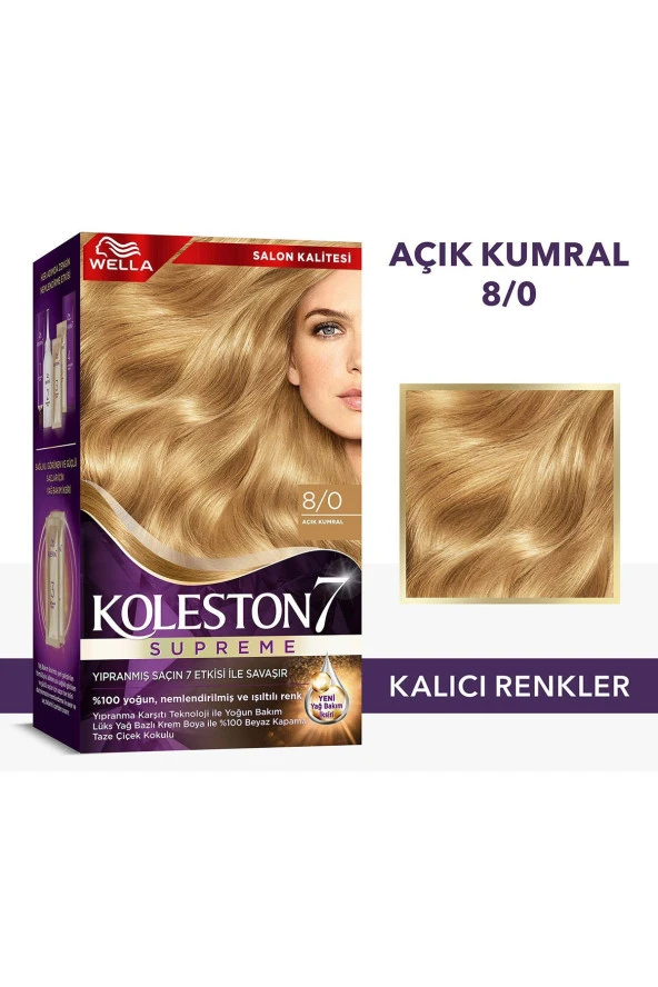 WELLA Koleston Supreme Saç Boyası 8/0 Açık Kumral