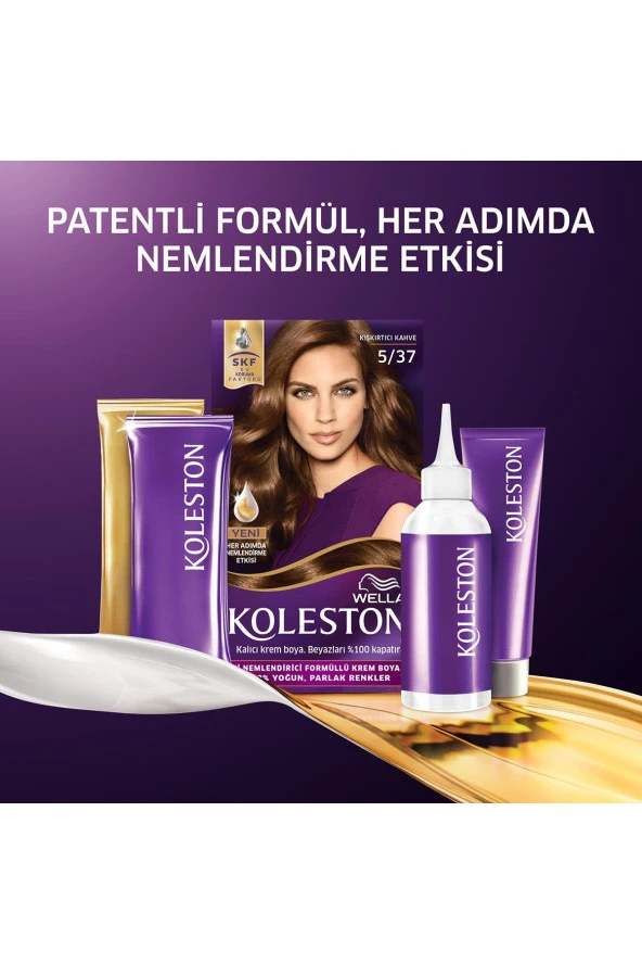 WELLA Koleston Kit Saç Boyası 5/37 Kışkırtıcı Kahve - Resim 5
