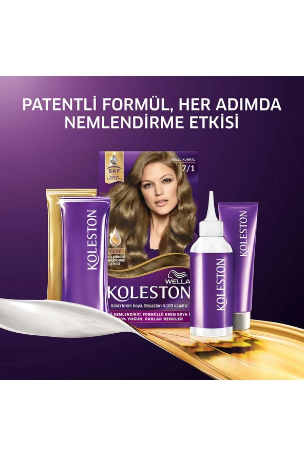 WELLA Koleston Kit Saç Boyası 7/1 Küllü Kumral - Resim 5
