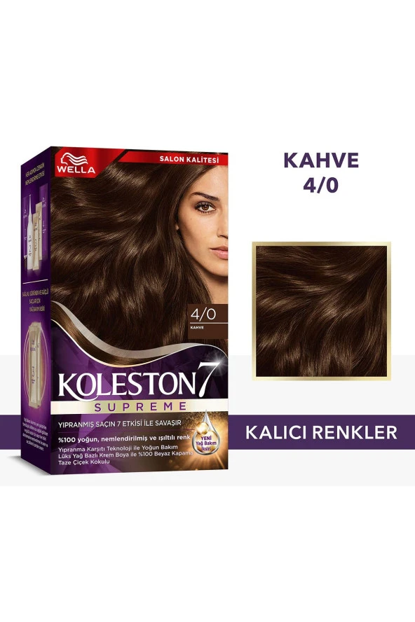 WELLA Koleston Supreme Saç Boyası 4/0 Kahve