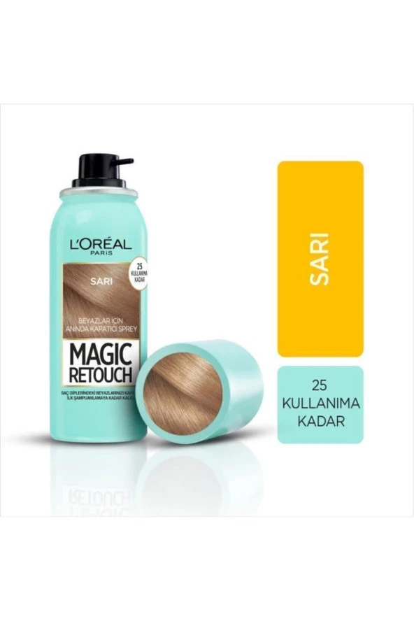 L'OREAL PARİS L'oréal Paris Magıc Retouch Beyaz Dipleri Kapatıcı Sprey - Sarı