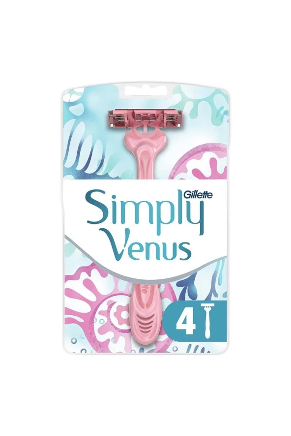 GİLLETTE VENUS Sımply Venus Poşet Kullan At Bıçağı 4'lü