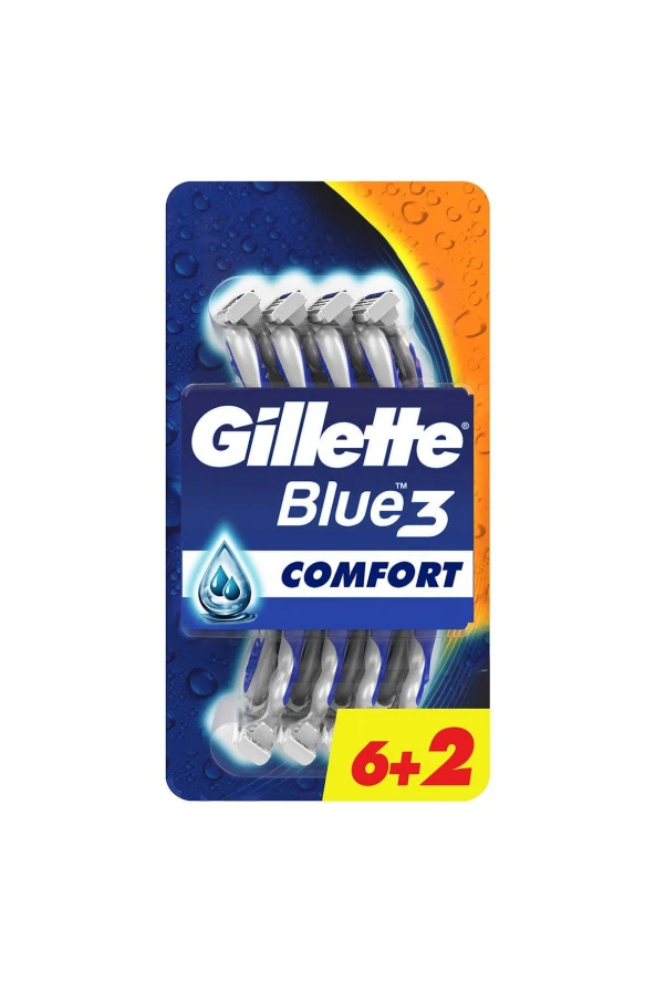 GİLLETTE Blue3 Comfort Kullan At Tıraş Bıçağı  8'li