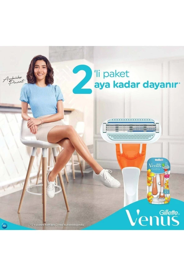GİLLETTE VENUS Venus Riviera Kullan At Kadın Tıraş Bıçağı 2'li - 3