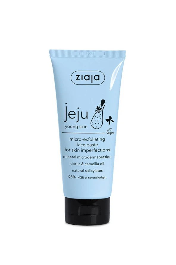 ZİAJA Jeju Genç Cilt Yüz Mikro Peeling 12 Yaş Siyah Nokta Ve Kusur Karşıtı 75 ml - 1