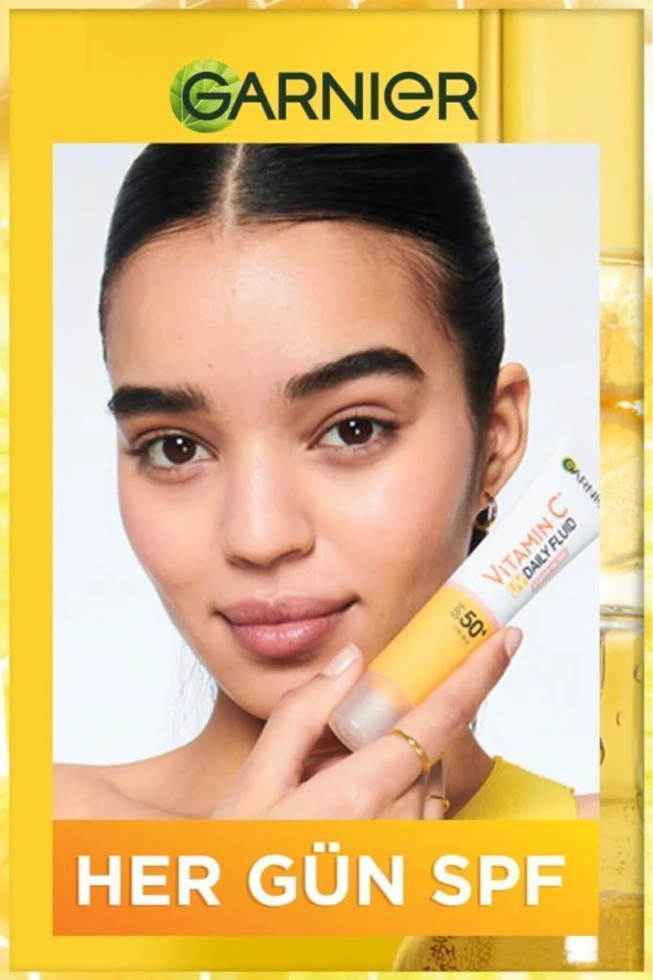 GARNİER C Vitamini Günlük Güneş Koruyucu Fluid Yüz Kremi Görünmez Doku Spf50 40ml - 2