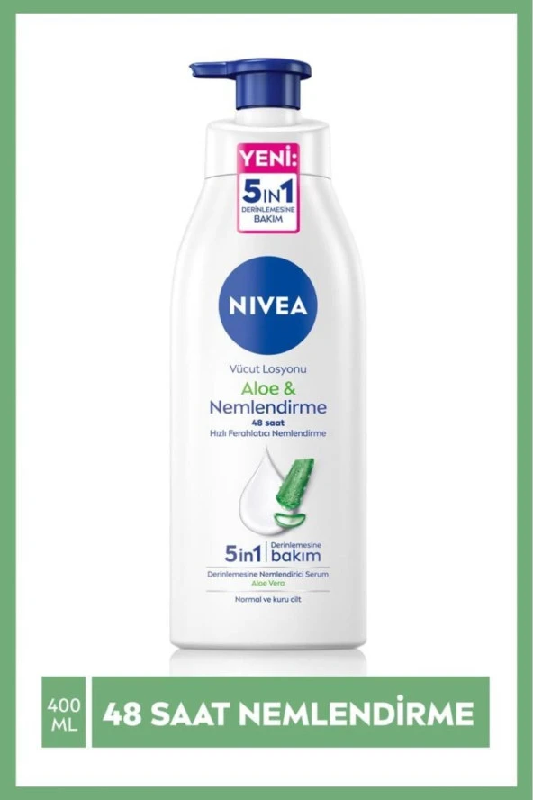 NIVEA Aloe Vera Derinlemesine Nemlendirici Serum Vücut Losyonu 400ml