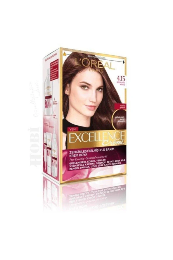 L'OREAL PARİS Büyüleyici Kahve Saç Boyası 4.15 - Resim 3