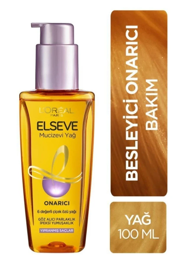 ELSEVE Yıpranmış Saçlar için Mucizevi Saç Bakım Yağı 100 ml