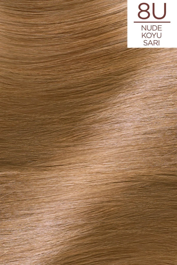 L'oreal Paris Excellence Creme Nude Renkler Saç Boyası – 8U Nude Koyu Sarı - Resim 2