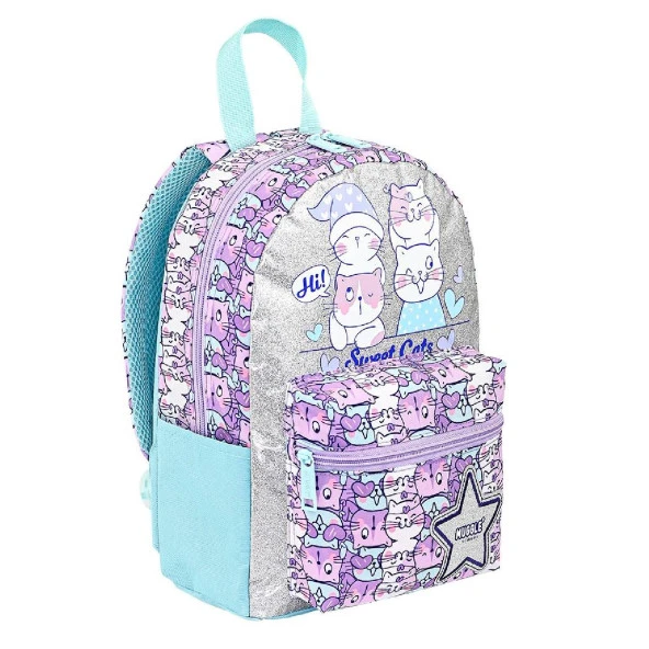 Muggle 2 Bölmeli Sweet Cats Anaokulu Sırt Çantası MU-9064 - 3