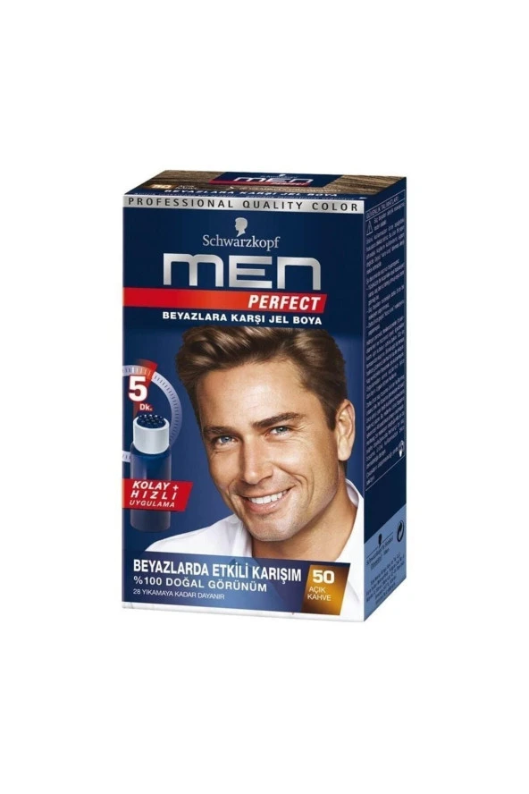 SCHWARZKOPF MEN PERFECT Schwarzkopf Men Beyaz Renk Kırıcı Saç Boyası 500 Açık Kahve ürün görseli