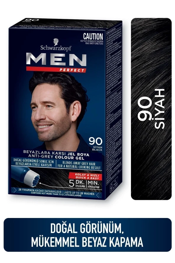 MEN PERFECT Schwarzkopf Saç Boyası 90 - Siyah