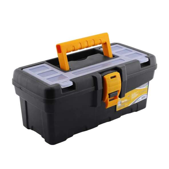 Bölmeli Taşınabilir Kulplu Takım Çantası Alet Çanta 32 cm Plastik Açma Kapatmalı 13'' İnç Organizer - 4