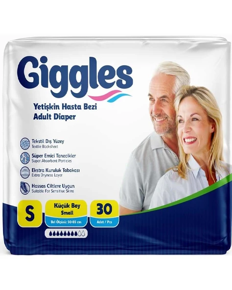 GİGGLES Small Hasta Bezi 30 Lü ürün görseli