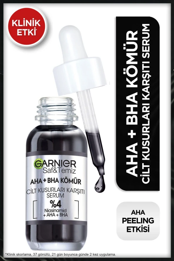 GARNİER Aha Bha Cilt Kusurları Karşıtı Serum %4 [niasinamid Peeling Etkili Aha Bha] 30ml