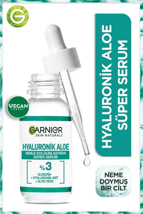 GARNİER Hyaluronik Aloe Nemlendirici Ve Dolgunlaştırıcı Süper Serum 30ml