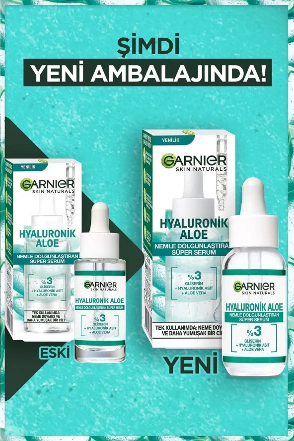 GARNİER Hyaluronik Aloe Nemlendirici Ve Dolgunlaştırıcı Süper Serum 30ml - 3