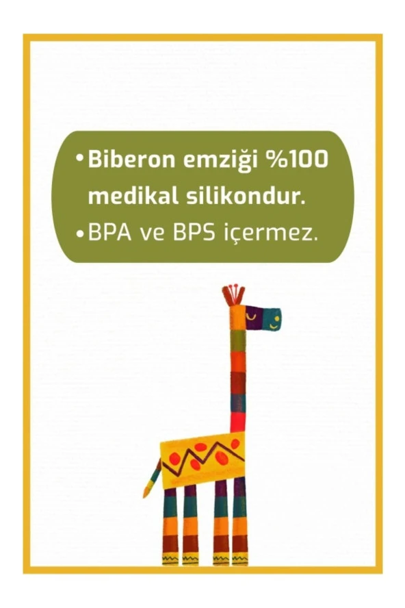 BEBEDOR Geniş Ağızlı Isıya Dayanıklı Cam Biberon 120ml 50301 - 2