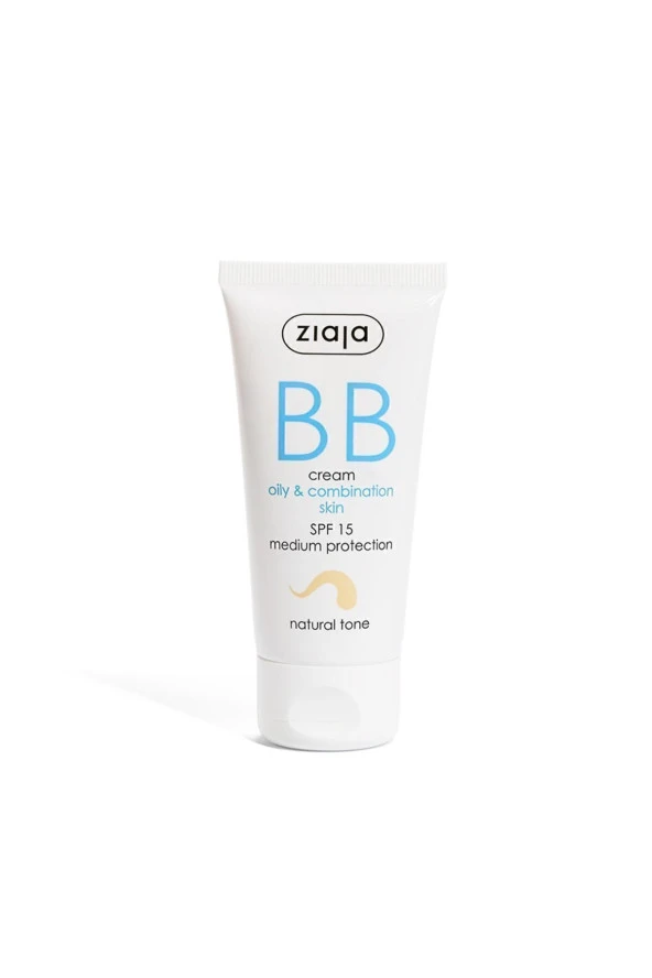 ZİAJA Bb Krem Yağlı Ve Karma Ciltler Için Doğal Ton Spf 15 50 ml