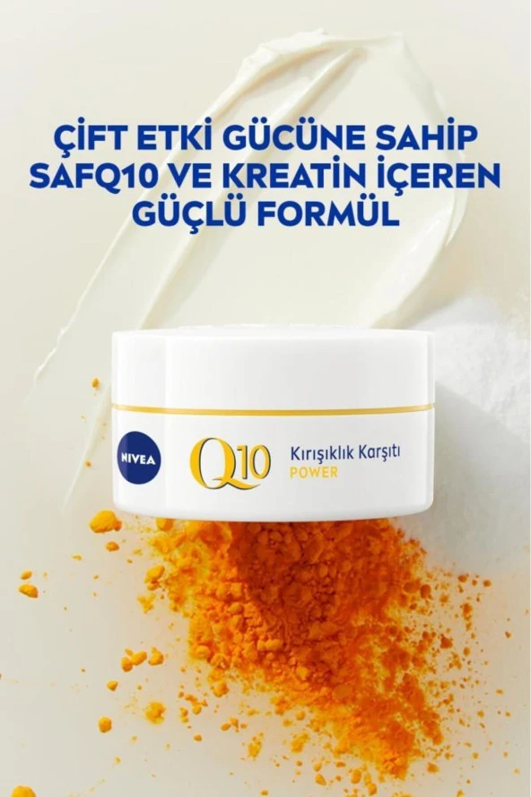 NIVEA Q10 Power Kırışıklık Karşıtı Gündüz Yüz Bakım Kremi 50ml, Spf15, Sıkılaştırıcı, Q10 Ve Keratin Bakım - 5