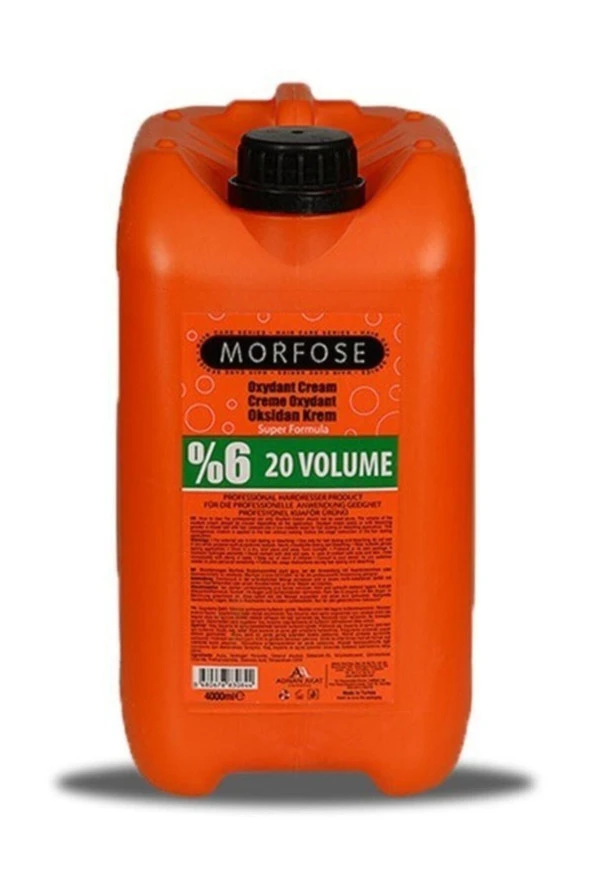 MORFOSE %6 20 Volume Oksidan Krem 4000 Ml
